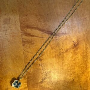 Joan Rivers Gold Pansey Pendant Necklace